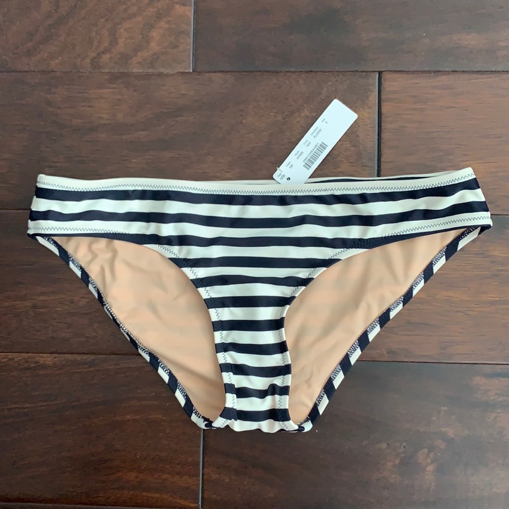 J. Crew surf hipster swim bottom in stripe